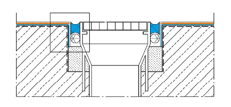 Duplicate of Abdichtungsdetail 08:<br>Gully ohne Flansch