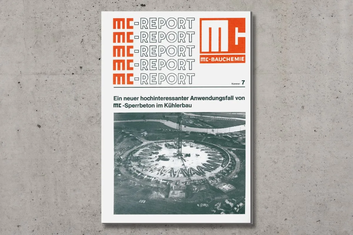 Časopis MC-Report informuje o vodotěsném betonu MC v oblasti výstavby chladicích věží.