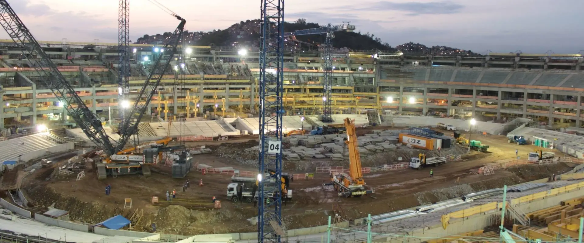Pohled na legendární stadion Maracanã v Riu.